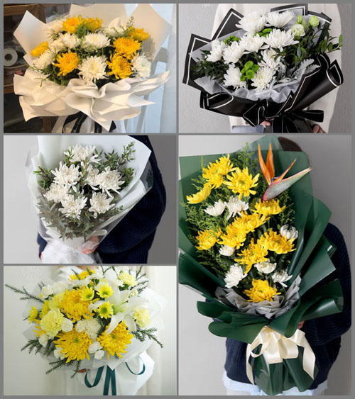 黑龙江绥化青冈县白事花束代送